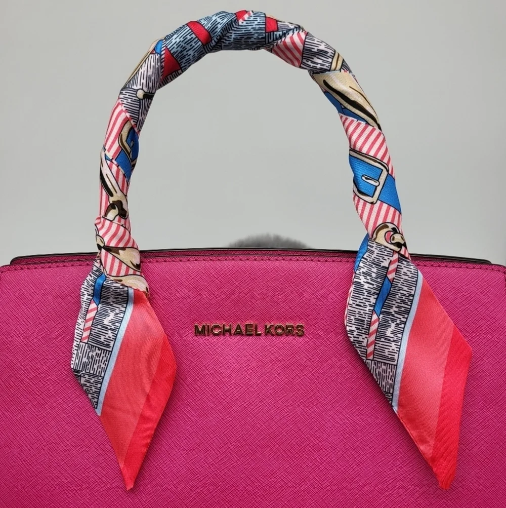 New Print Silk Skinny Scarf Twilly